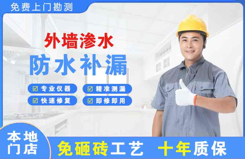 平原示范区外墙渗水维修
